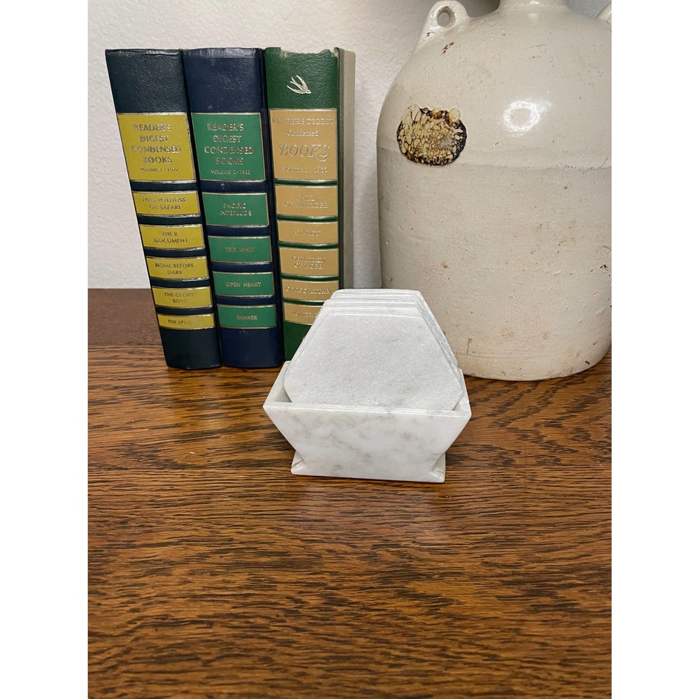 Natural Stone Hexagonal Coasters -Marble Stone Coasters
